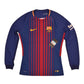 Authentic New FC Barcelona Nike Aeroswift 2016 - 2017 Player's Issue / Edition Away Football Deadstock BNWT Long Sleeve Shirt Size M Unicef Beko Long Sleeves