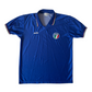 Vintage 1986-1990 Italy Italia Diadora Football Shirt Home Made in Italy Blue Size M