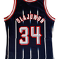Houston Rockets Hakeem Olajuwon Champion 1995 - 2001 Away NBA Basketball Jersey Size M