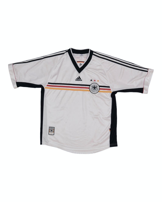 Vintage Germany Deutschland Adidas 1998 1999 2000 Home Football Shirt Size XL White Made in Portugal