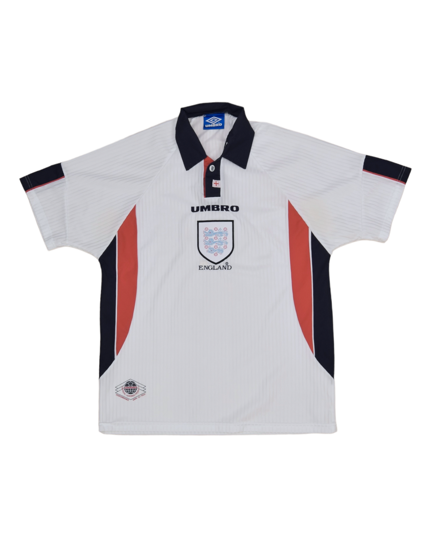 England Umbro 1997 1998 1999  Home Football Shirt White Size M World Cup '98
