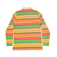 Vintage Ralph Lauren Polo Shirt Pique Rugby Multi Colours With Stripes Size L