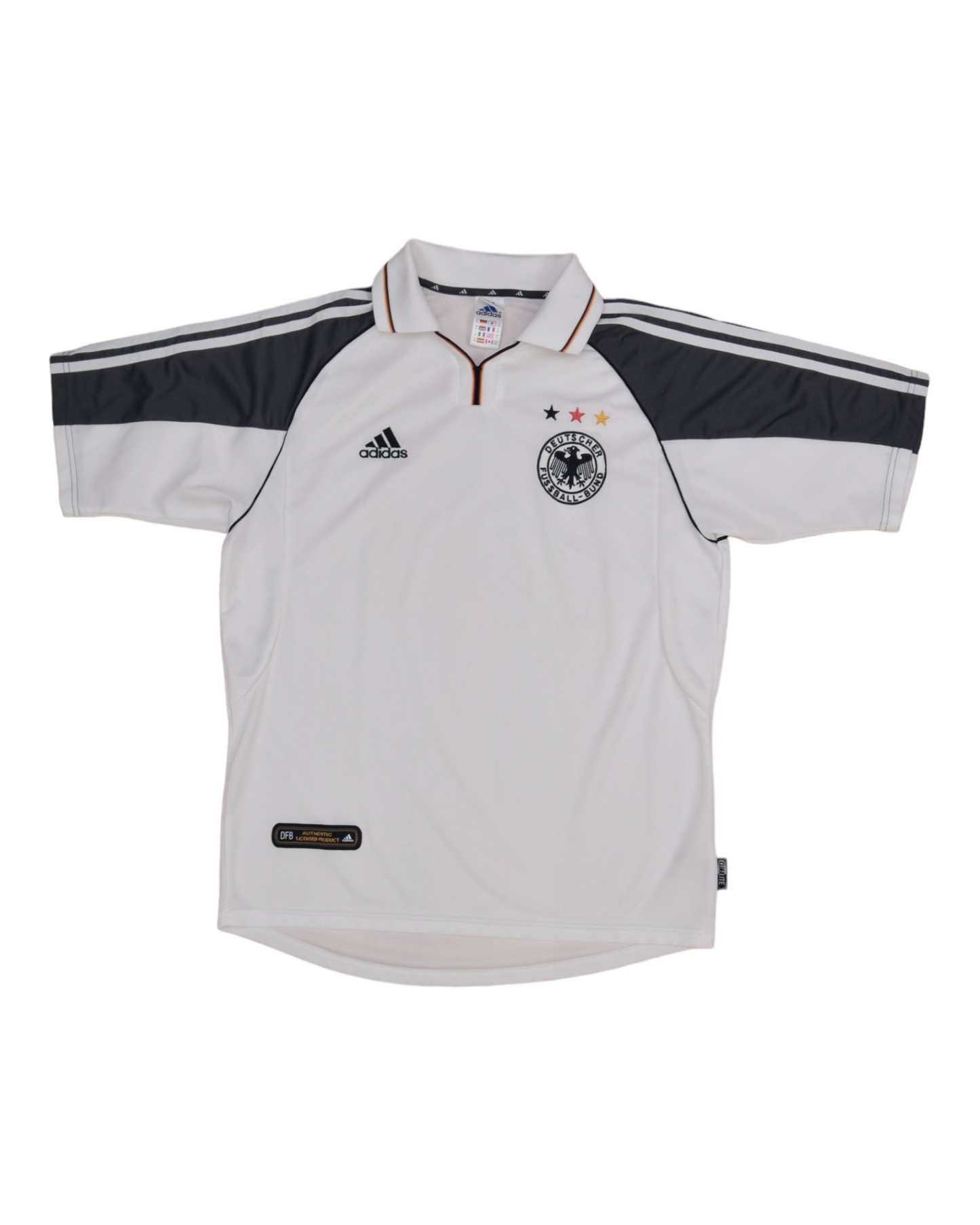Vintage 2000 - 2001 Germany Football Shirt Home Euro 2000 White Size M Climalite