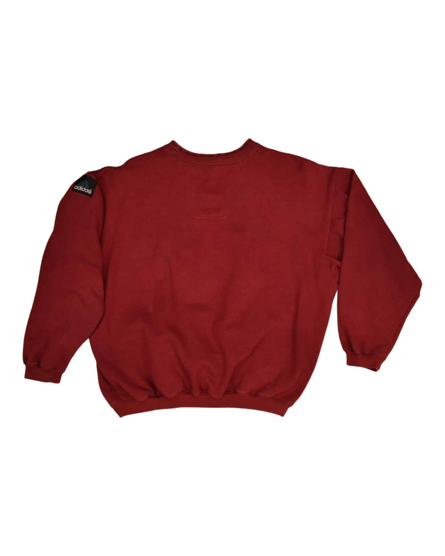 Vintage 90's Adidas Equipment Sweatshirt Crew Neck Size L Burgundy