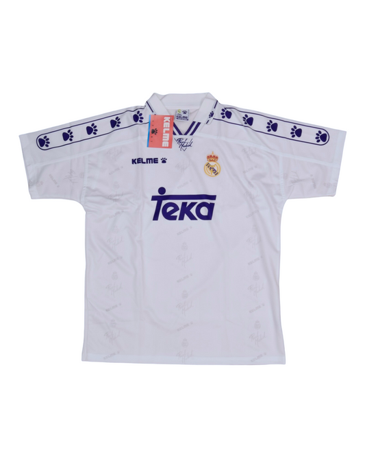 Vintage Real Madrid Kelme Home Football Shirt 1994 - 1995 Home White Teka BNWT NOS OG DS New Size L