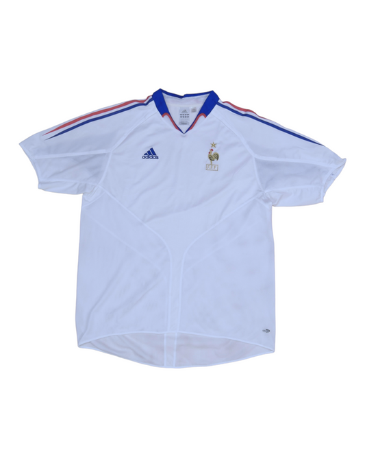 France Adidas 2004 2005 2006 Away Football Shirt White Size Size XL