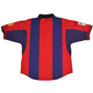 FC Barcelona Nike 1999 - 2000 - 2001 Home Football Shirt Size M DRI FIT Red Blue Made in UK