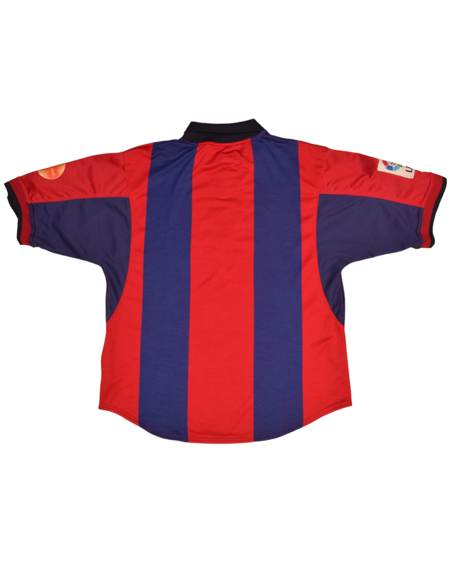FC Barcelona Nike 1999 - 2000 - 2001 Home Football Shirt Size M DRI FIT Red Blue Made in UK