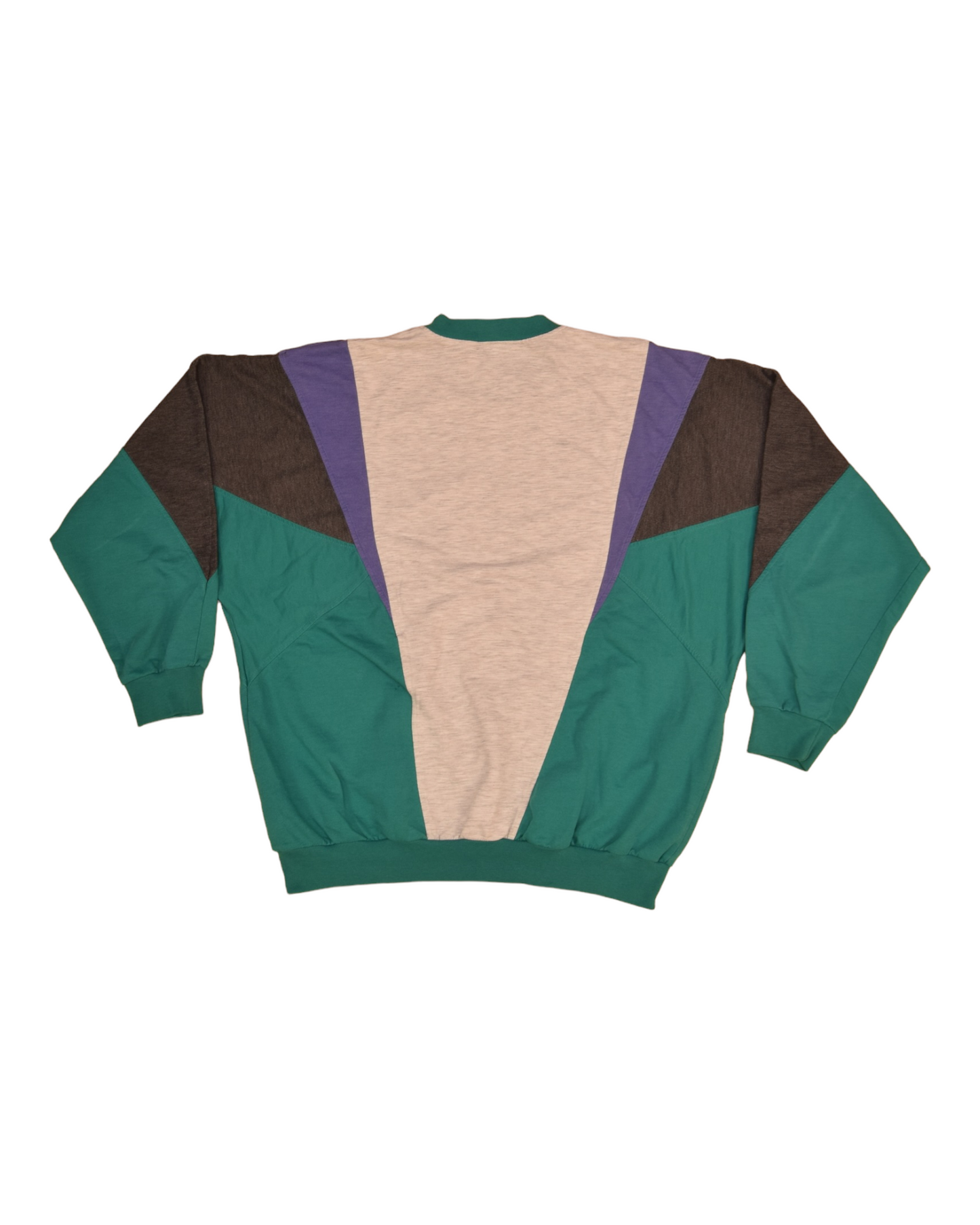 Vintage 90's Adidas World Wide Sports Brand Sweatshirt Crew Neck  Size L  XL Grey Lavender Green