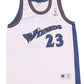 Michael Air Jordan Washinton Wizards #23 Champion 2001 2002 2003 Home Basketball NBA Jersey White Size XL