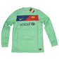 FC Barcelona Nike 2010 - 2011 Player Issue Away Football Shirt DRI FIT Size L Unicef Cool Mint Green Blue Red