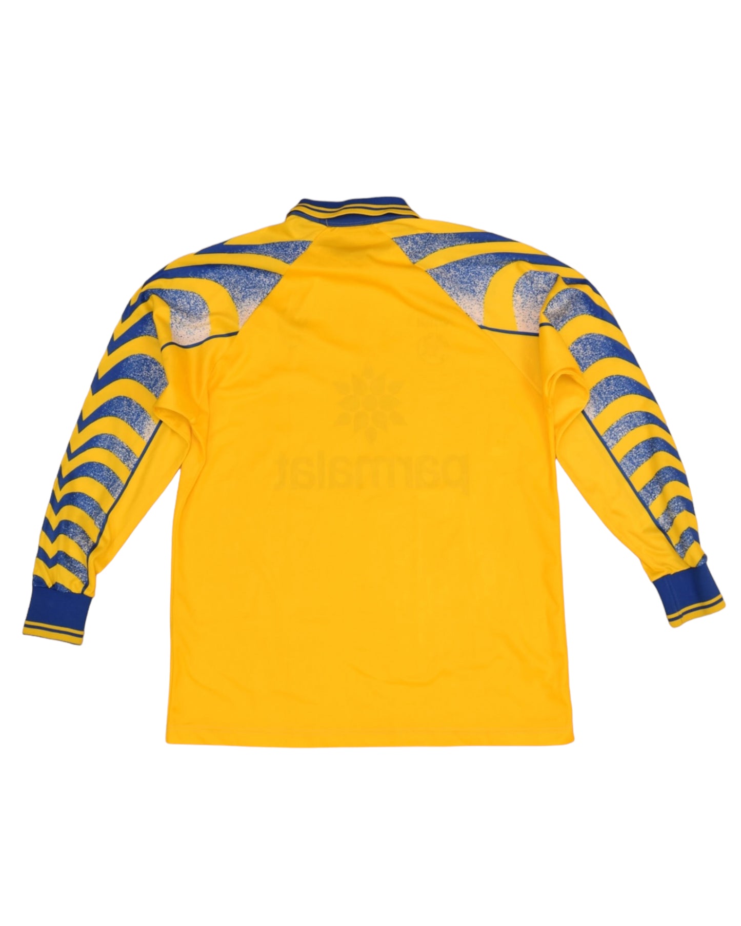Vintage AC Parma Puma Scuola Calcio 1995 - 1997 Away 3rd Football Shirt Yellow Parmalat Long Sleeves Size M Made in Italy