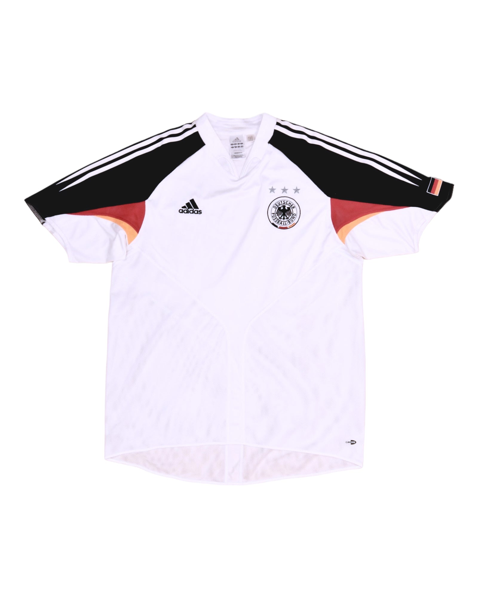 Germany Deutschland Adidas 2004-2005 Home Football Shirt Size L White ClimaCool