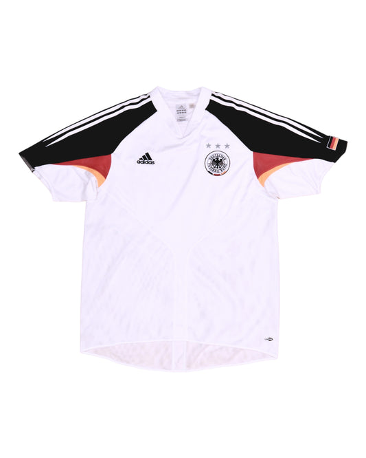 Germany Deutschland Adidas 2004-2005 Home Football Shirt Size L White ClimaCool