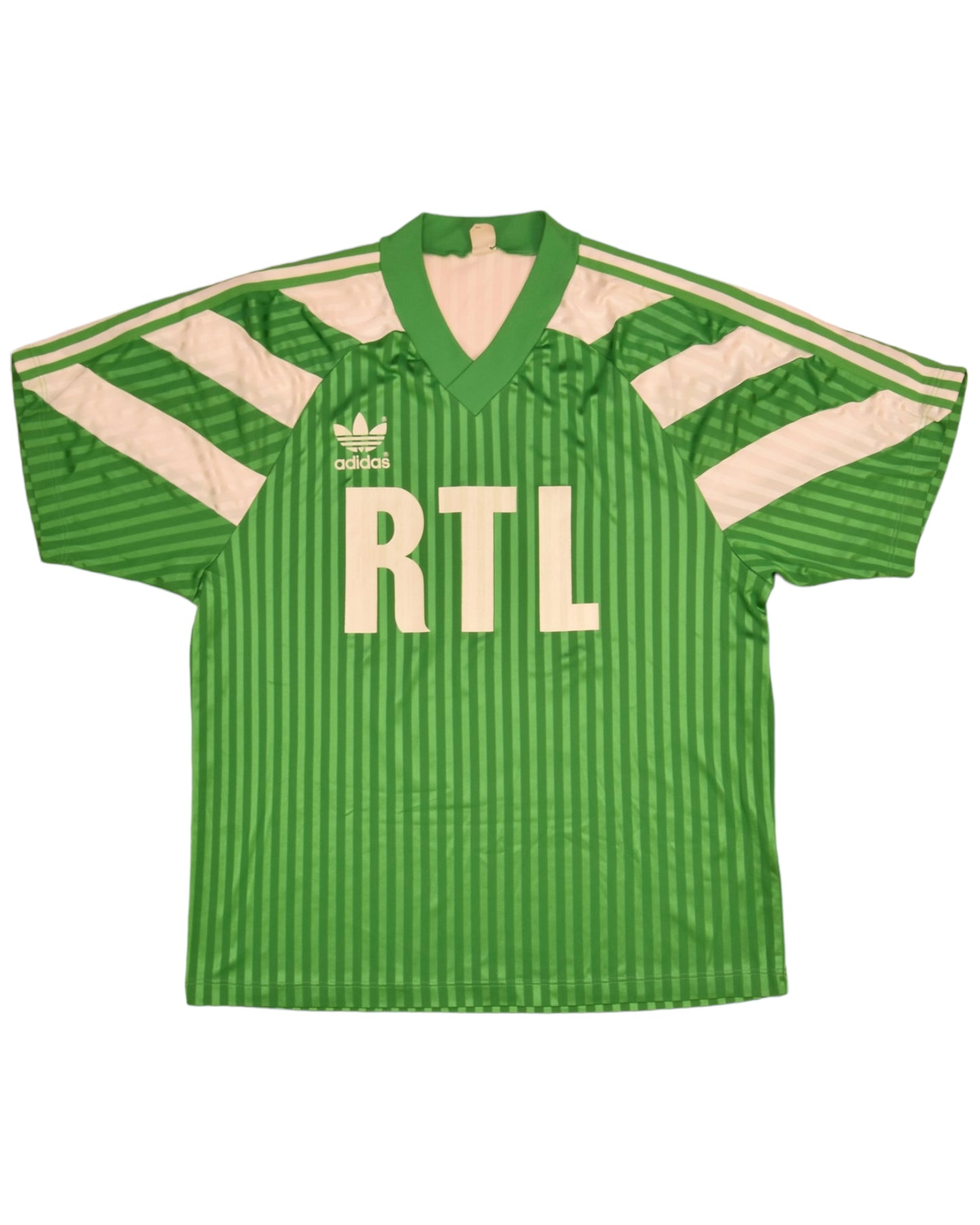ASSE AS Saint-Étienne Lubomir Moravčík Adidas Football Shirt 10 RTL Demi Finale de Coupe de France Green White Size XL Made in France