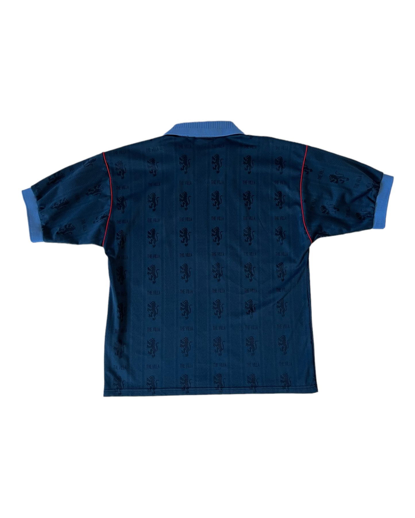 Vintage Aston Villa Reebok 1995-1996-1997 Away Football Shirt Blue AST Computer Size M