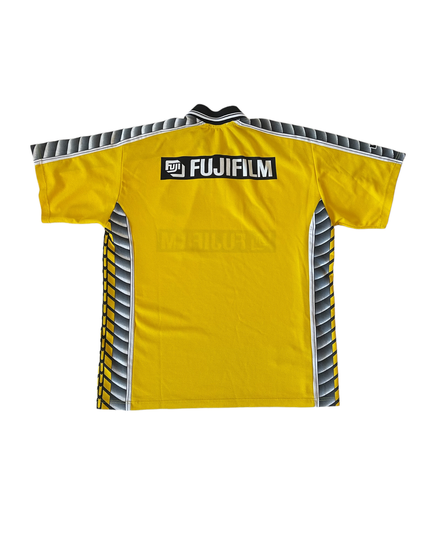 NAC Breda FILA 1998 - 1999 Home Football Shirt Size L Made in Italy Fujifilm Yellow Black