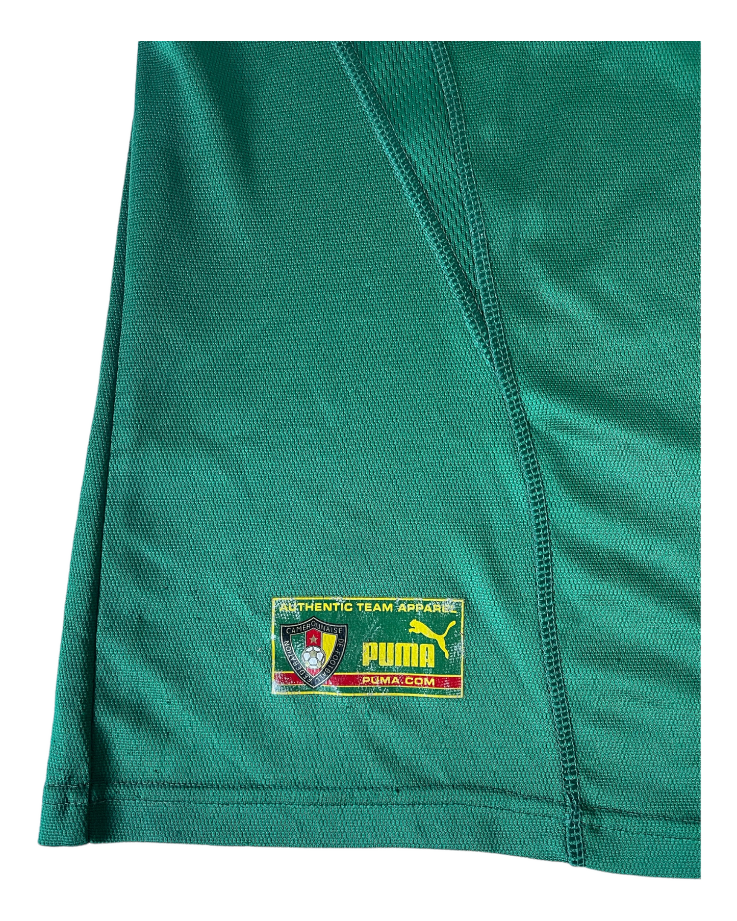 Cameroon Puma 2002-2003 Home Football Shirt Green Size XL