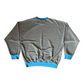 Vintage Adidas Sweatshirt Crew Neck Grey Blue Made in Singapore Size XL - XXL