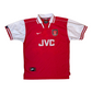 Arsenal FC Nike Premier 1996-1997 Home Football Shirt JVC Red White Size L