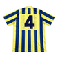 Vintage Fenerbahçe Spor Kulübü Adidas 1995-1996 Home Football Shirt #4 Blue Yellow Emlak Bankası Size XL
