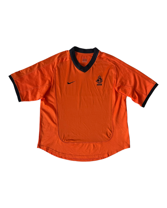 Vintage Holland Netherlands Nike 2000-2001 Home Football Shirt Size L Orange