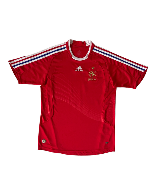 France Adidas 2008 - 2009 Away Football Shirt Red Size M