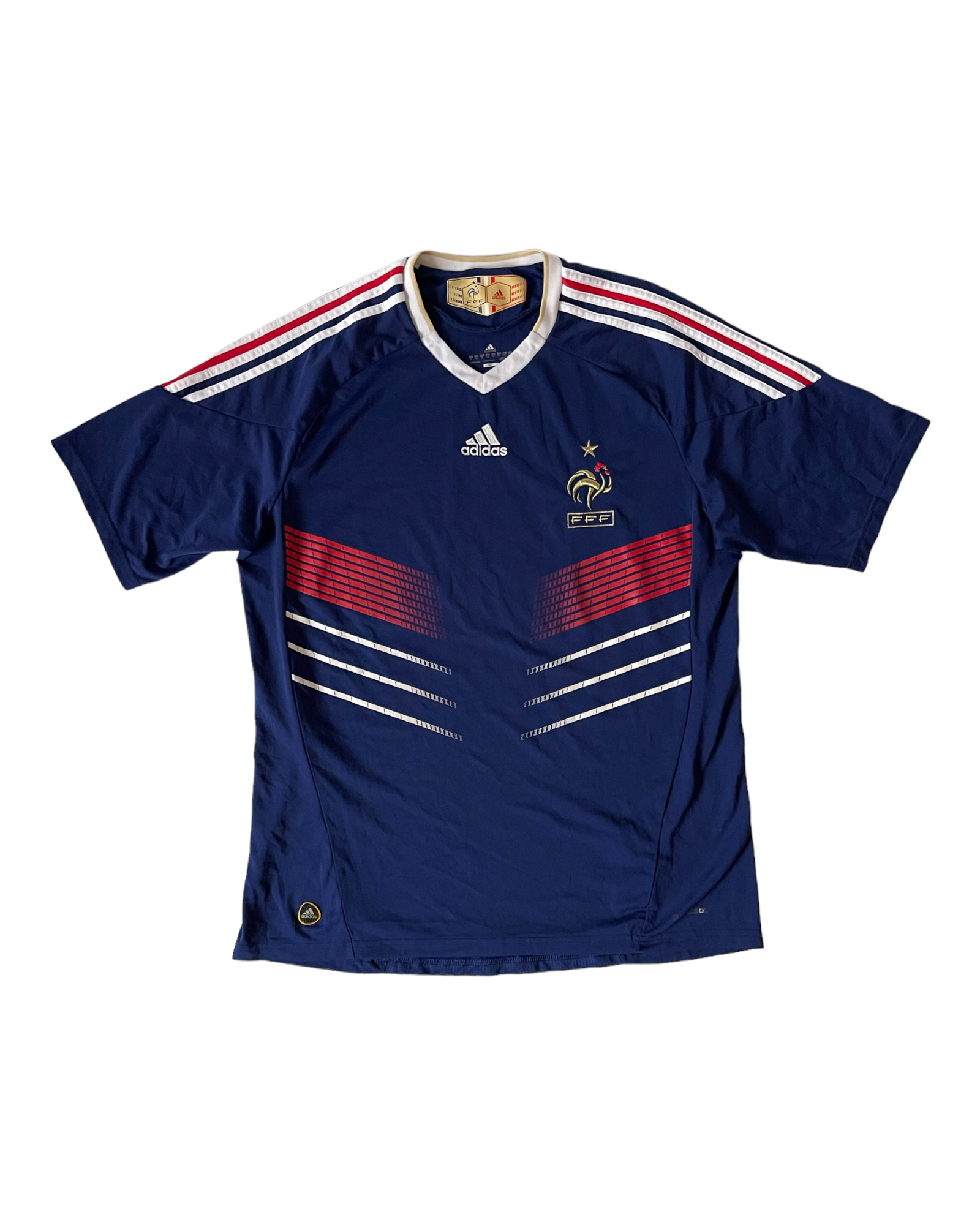 France Adidas 2010 - 2011 Home Football Shirt Size XL Blue