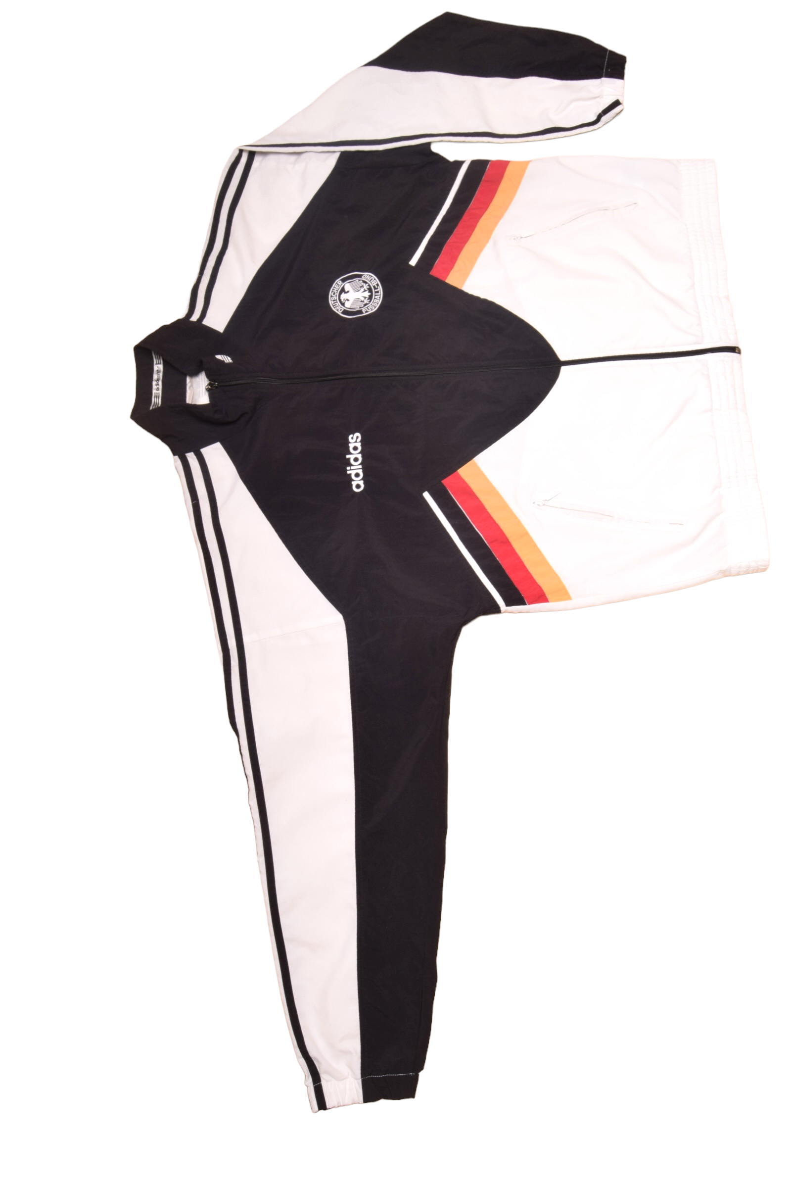 Vintage Germany Adidas 1994 - 1995 - 1996 Jacket Size L Black White Red