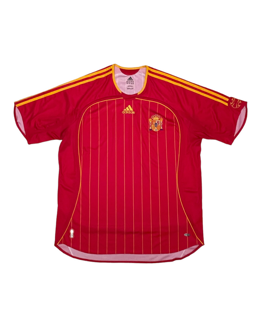 Spain España Adidas 2006 - 2007 Home Football Shirt Red Yellow Size XL ClimaCool
