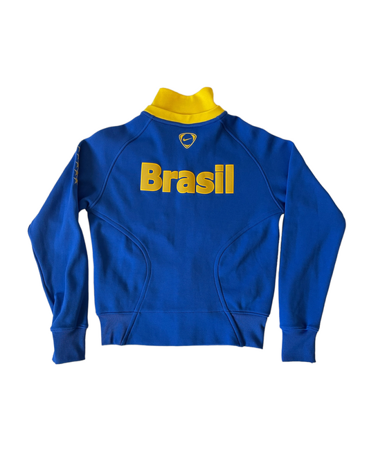 Brasil Brazil Nike 2008 - 2009 Jacket Blue Yellow Size S - M