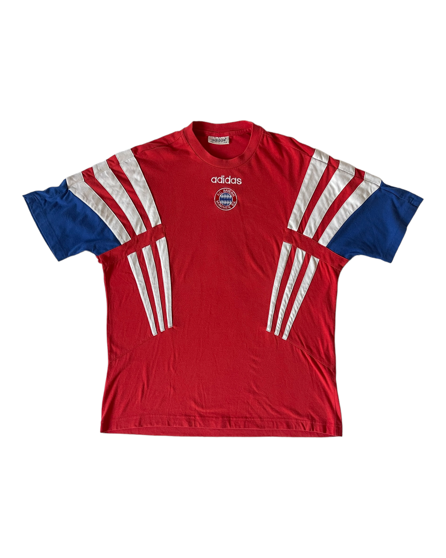 Bayern München Munich Adidas 1995 1996 1997 1998 Training Shirt / Jersey / Leisure T-Shirt Football Size XL
