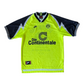 Vintage Borussia Dortmund BVB Nike Premier 1995 - 1996 Home Football Shirt Size L Die Continentale Neon Yellow