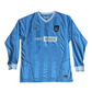 Manchester City Reebok 2003 - 2004 Home Football Shirt Size M Blue First Advice Long Sleeve