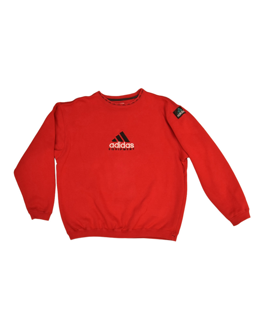 Vintage 90's Adidas Equipment Sweatshirt Crew Neck Red Size M L