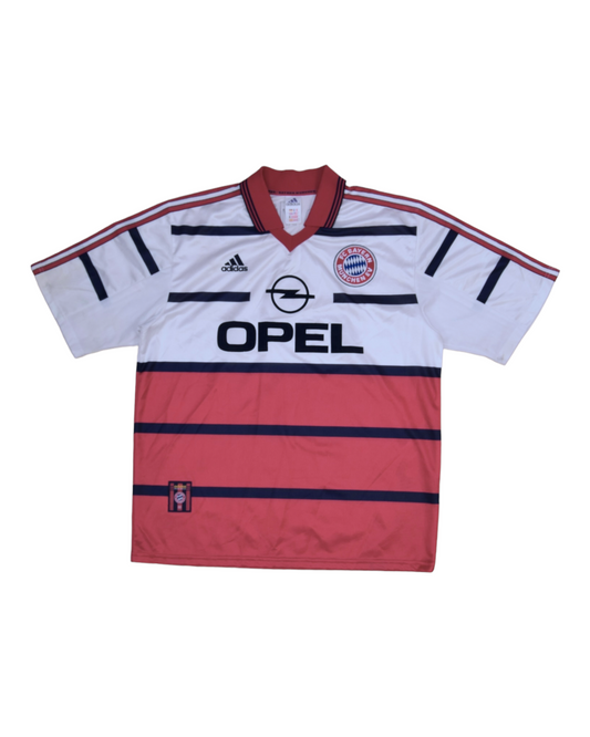 Vintage Bayern München Munich Adidas 1998-1999 Football Shirt Size L Opel Red White