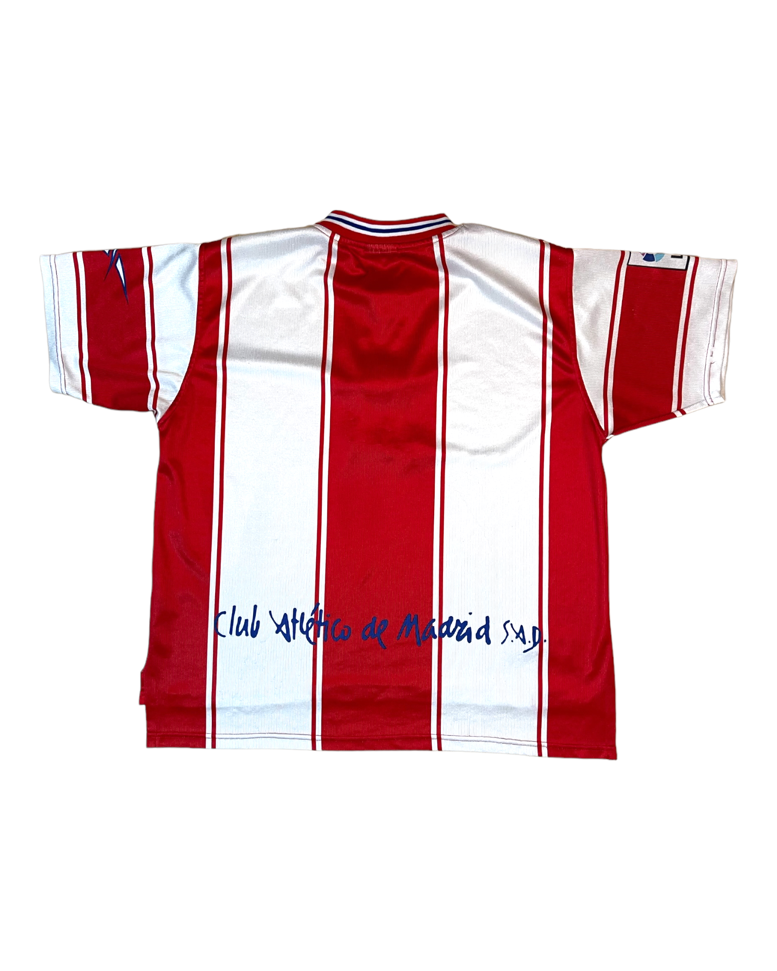 Vintage Atletico Madrid Reebok 1999 - 2000 Home Football Shirt Red White Size L