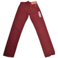 Levi's Strauss 501 Denim Jeans Pants W29L34 Burgundy