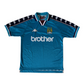 Vintage Manchester City MCFC Kappa 1997-1999 Home Football Shirt Made in UK Brother Blue