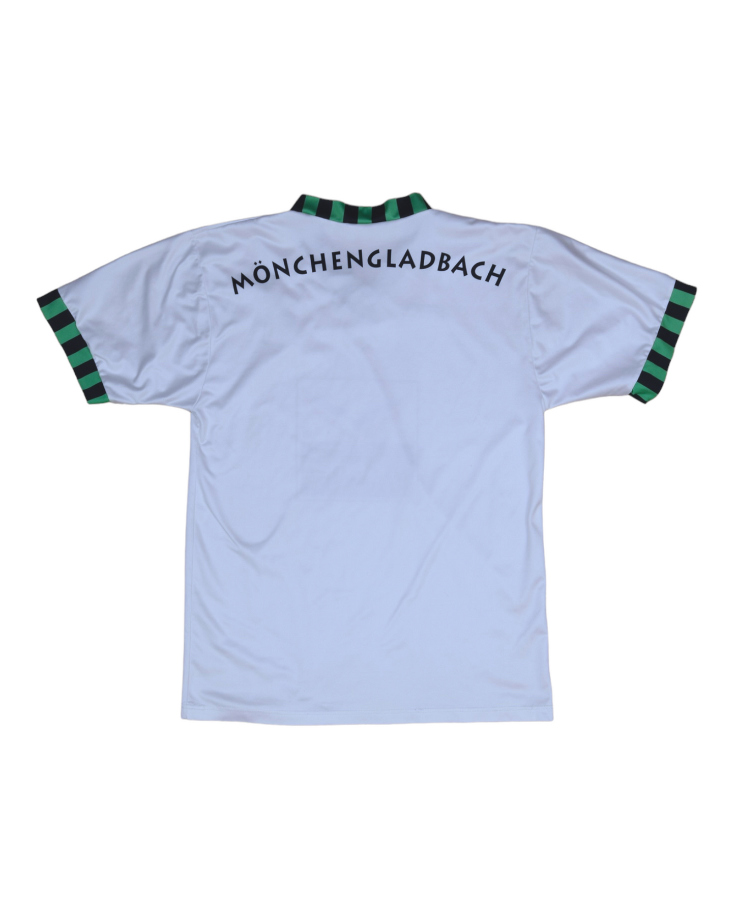 Borussia Mönchengladbach 1992 - 1993 - 1994 Asics Home Football Shirt Size M White Green Black  Trigema