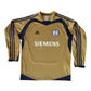 Grasshopper Club Zürich Adidas 2004 - 2005 Away Football Shirt Size M Rare Long Sleeve Version Golden Blue Siemens  Peugeot