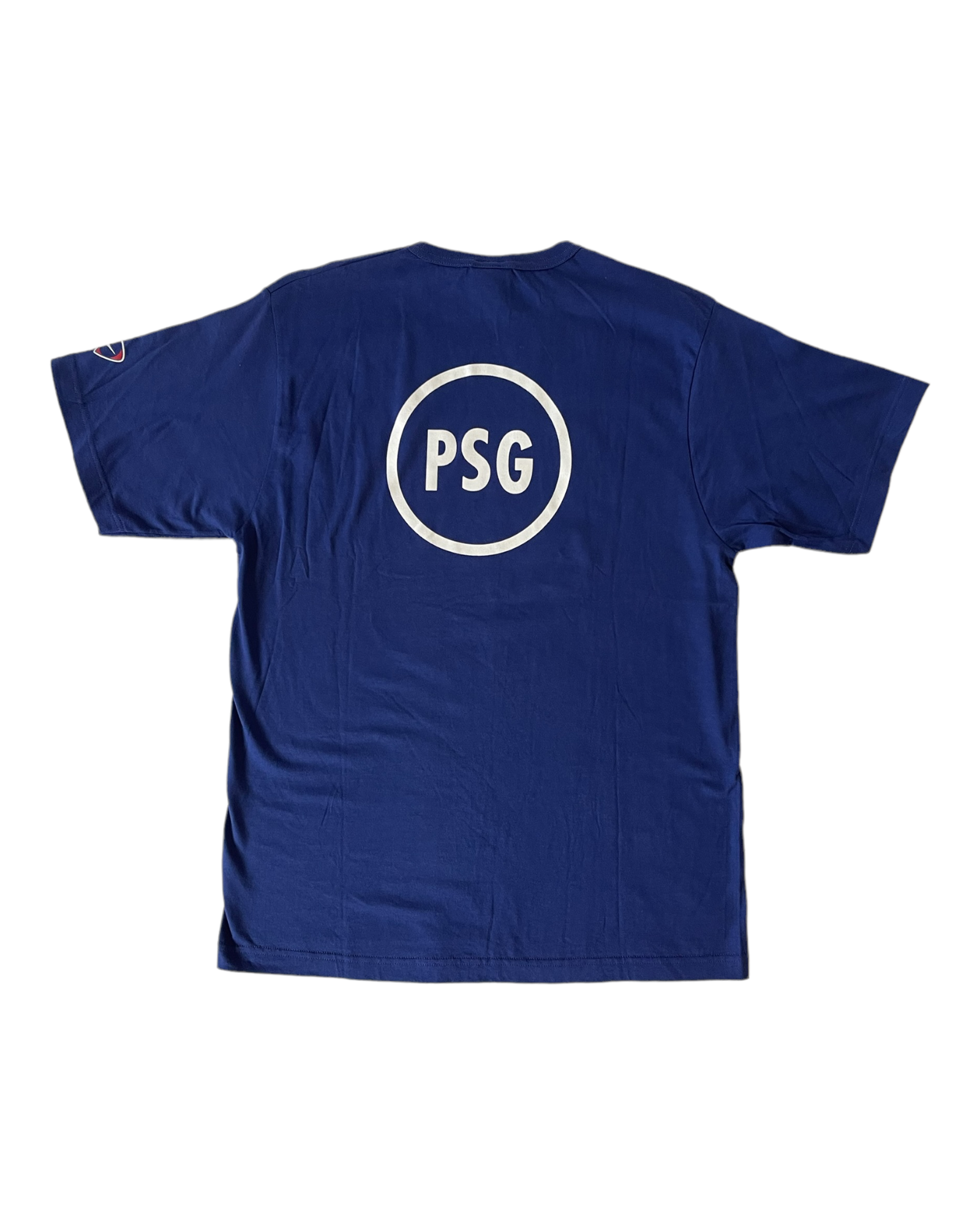 PSG Paris Saint Germain Nike Team Total 90 BNWT Early '00 T-Shirt Blue Size M 100% Cotton NOS OG DS