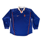 Vintage Holland Netherlands Nike 1998-1999 Away Football Shirt Blue Size XL Made in UK Long Sleeve Made in Dri Fit