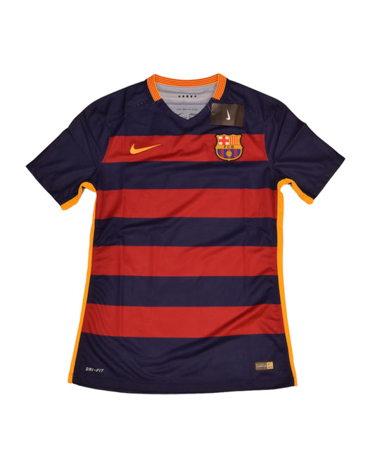 Authentic New FC Barcelona Nike DRI FIT Player's Edition / Issue 2015 - 2016 Home Football Shirt BNWT Deadstock Red Blue Size M