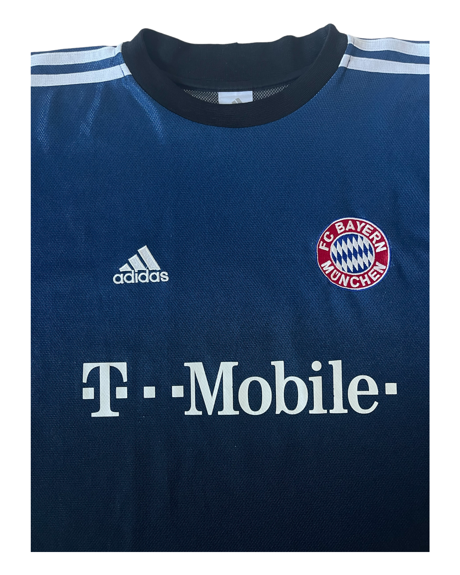 Oliver Kahn Bayern München 2002 - 2003 Adidas No 1 Goalkeeping ClimaLite T-Mobile Blue Black