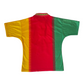 Vintage Cameroon Mitre 1994 - 1995 Home Football Shirt Size M Red Yellow Green Made in UK