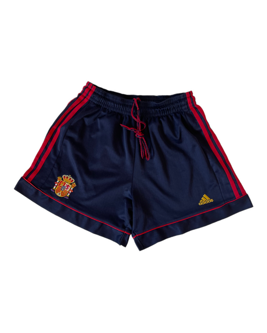Spain Adidas 1998 - 1999 Home Football Shorts Size M Made in England Blue