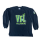Vintage 90's VFL Wolfsburg Puma Sweatshirt Crew Neck Size M Black 100% Cotton