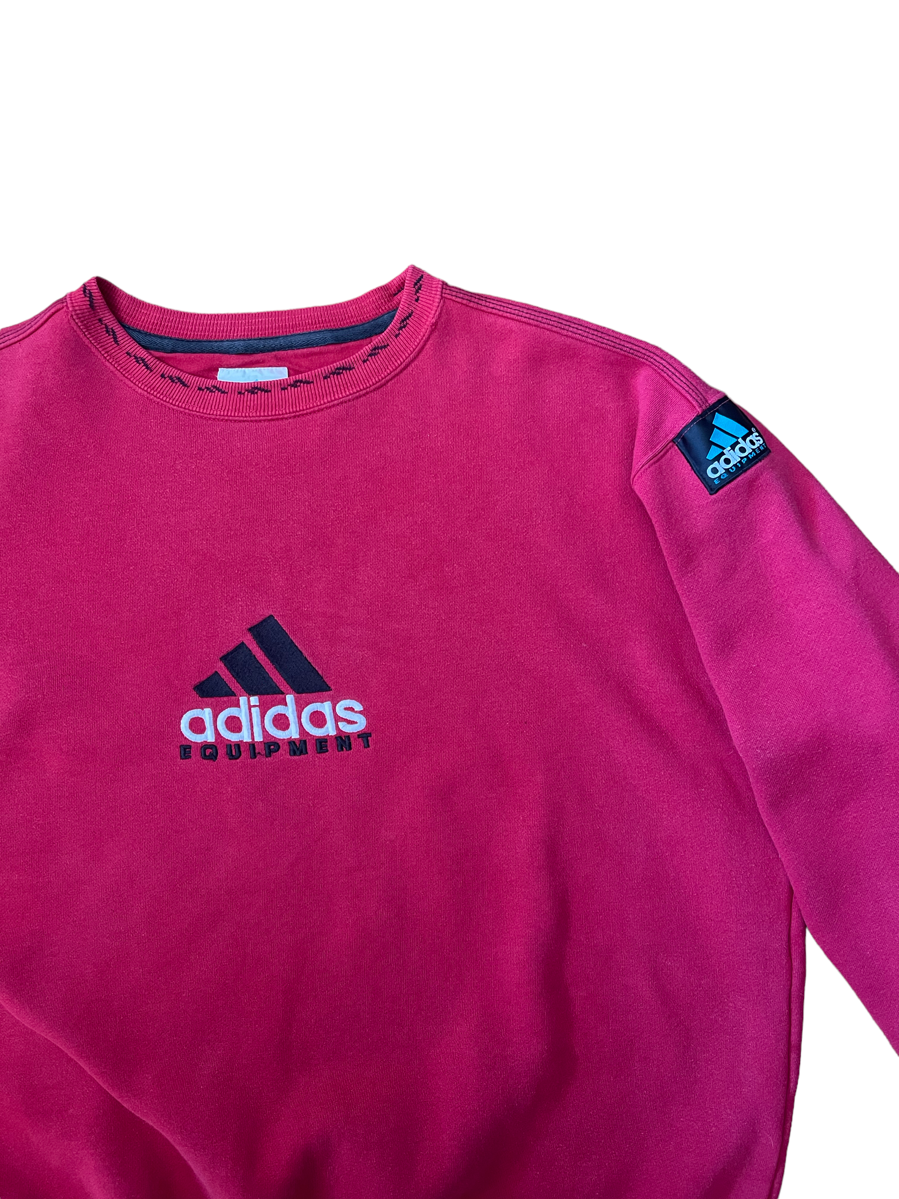 Vintage 90's Adidas Equipment Sweatshirt Red Size L