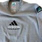 Vintage 90's Adidas Equipment Sweatshirt Grey Size M - L Heavy Cotton
